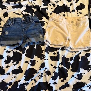 Stylish Kids Denim and Tan Shorts Set